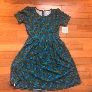 Pockets!!!! Vibrant palm frond Amelia dress